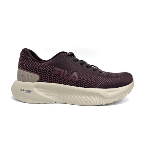 Detalhe - Tênis Fila Feminino Esporte Spry F02tr00117 Marrom Dark