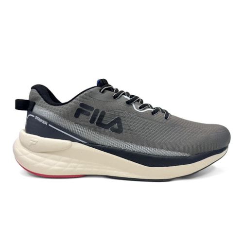 Detalhe - Tênis Fila Masculino Esporte Striker F01r00194 Cinza