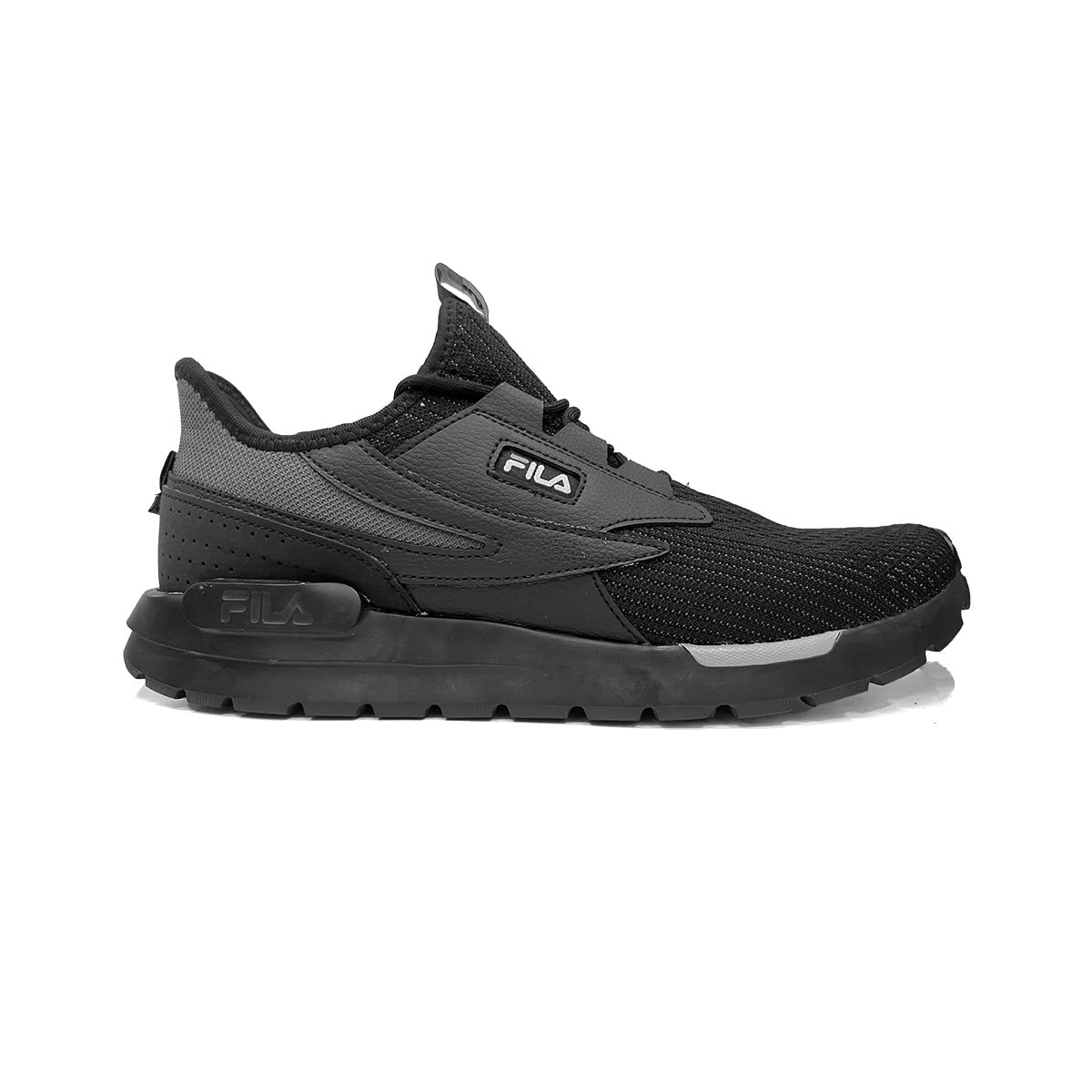 Tênis Fila Shoes Tr-Knit Masculino 1073996 Preto/Cinza/Branco Tênis Fila Shoes Tr-Knit Masculino 1073996 Preto/Cinza/Branco