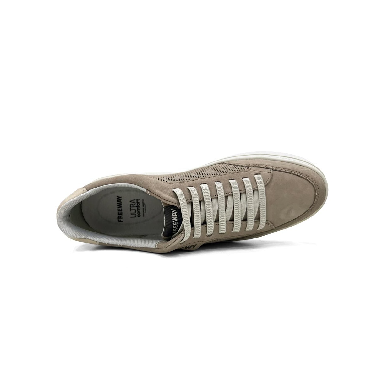 Tênis Freeway Casual Couro Evo04 Taupe
