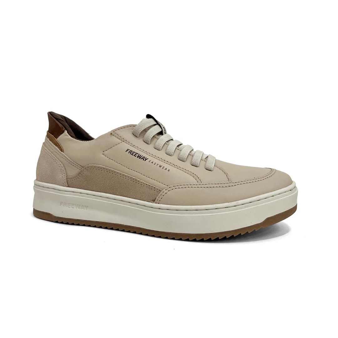 Tênis Freeway Masculino Casual Couro Automatic 01 Off White