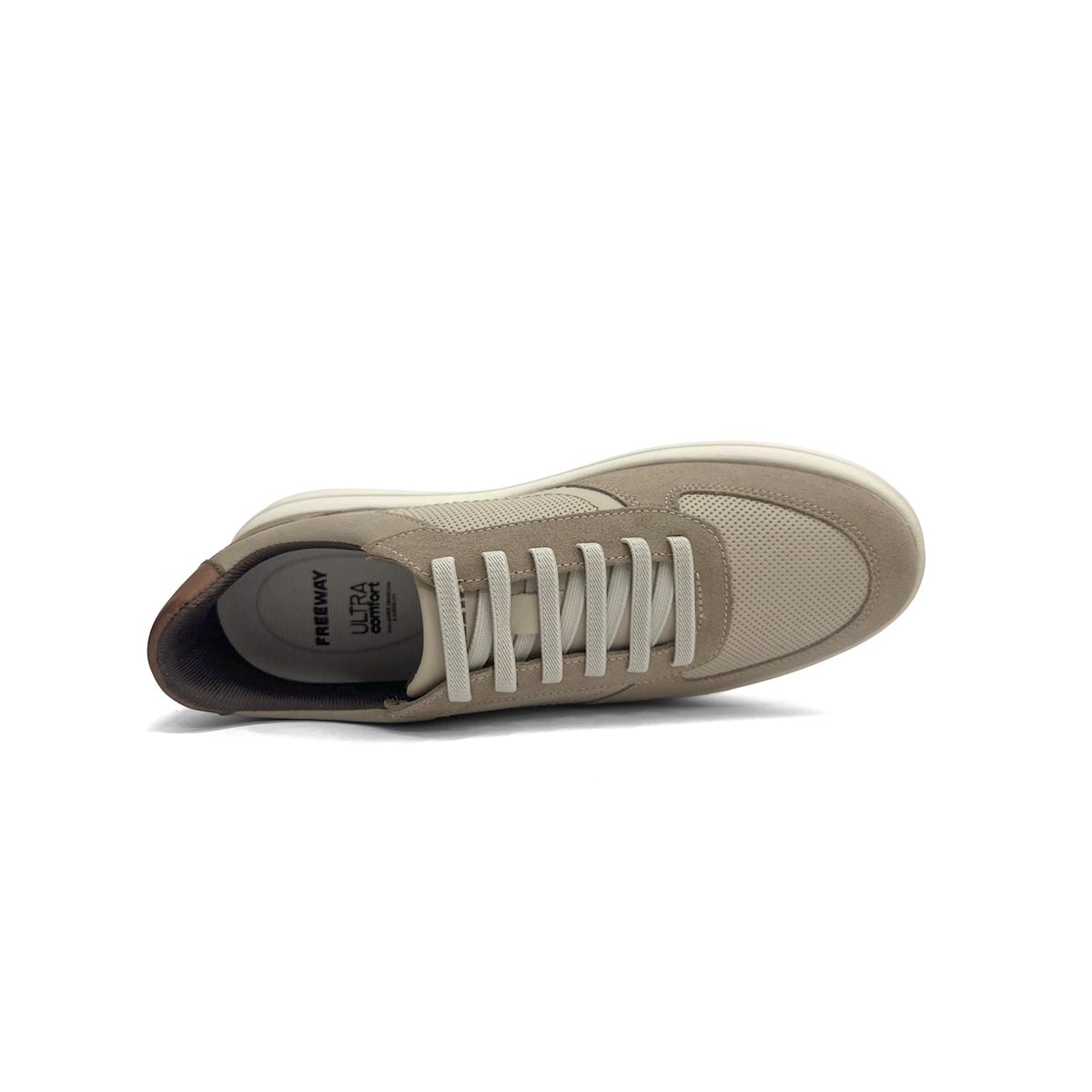 Tênis Freeway Masculino Casual Couro E-Move04 Off White Tênis Freeway Masculino Casual Couro E-Move04 Off White