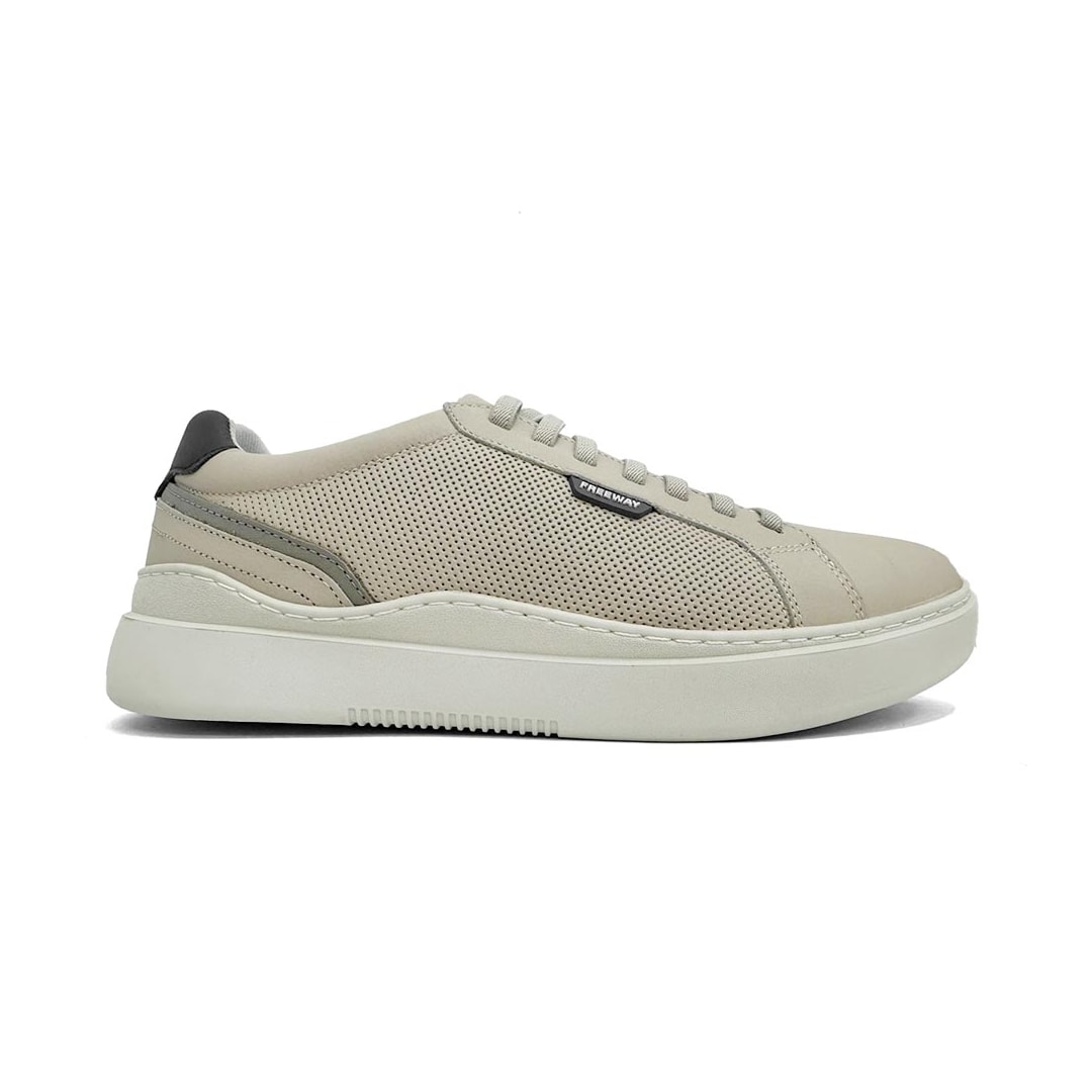 Tênis Freeway Masculino Casual Em Couro Dam 03 Patagonia Off White