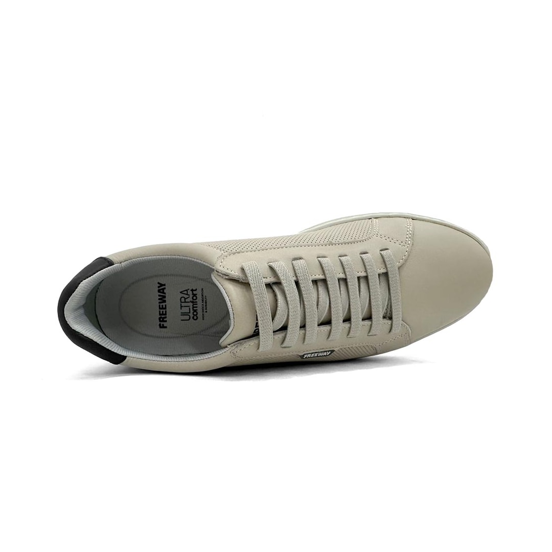 Tênis Freeway Masculino Casual Em Couro Dam 03 Patagonia Off White