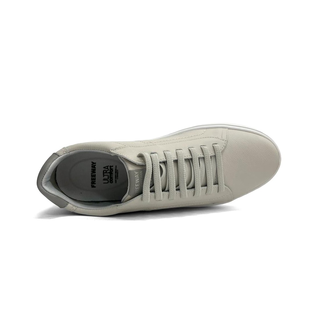 Tênis Freeway Masculino Casual Em Couro Evo02 Angel Branco Tênis Freeway Masculino Casual Em Couro Evo02 Angel Branco