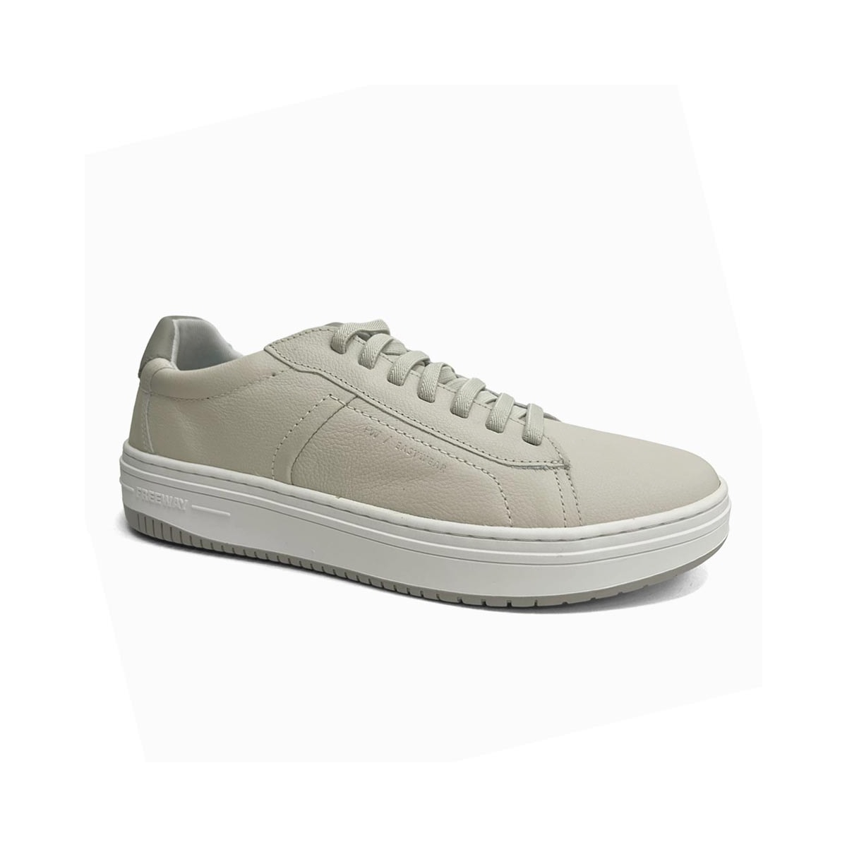 Tênis Freeway Masculino Casual Em Couro Evo02 Angel Branco