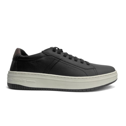 Detalhe - Tênis Freeway Masculino Casual Em Couro Evo02 Angel Night