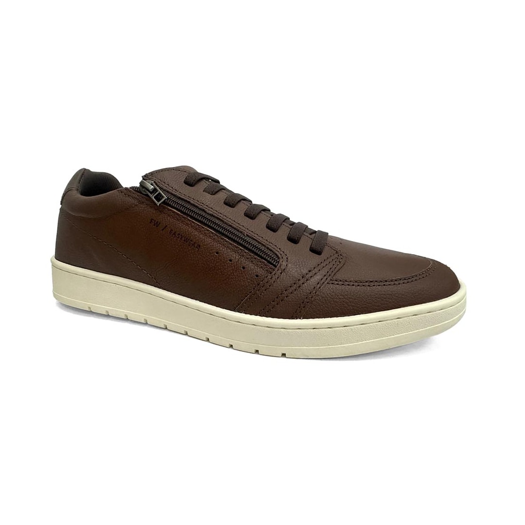 Tênis Freeway Masculino Casual Em Couro Jhon 02 Angel Macaranduba Tênis Freeway Masculino Casual Em Couro Jhon 02 Angel Macaranduba