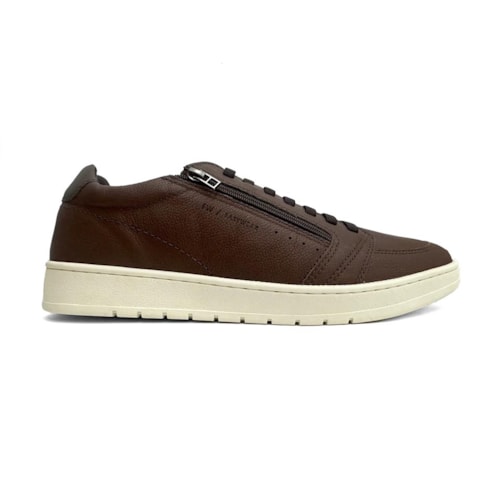 Detalhe - Tênis Freeway Masculino Casual Em Couro Jhon 02 Angel Macaranduba