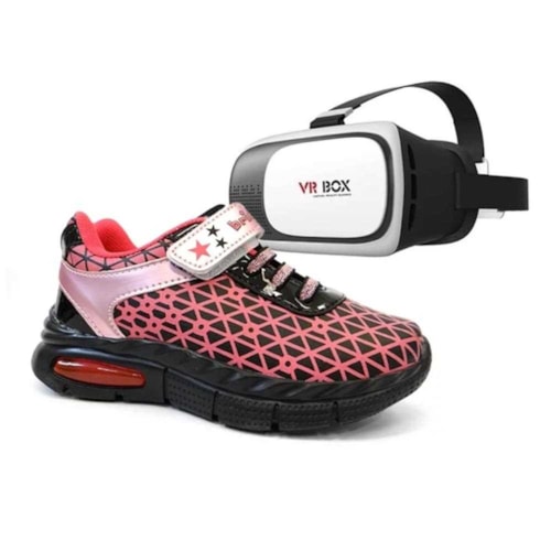 Tenis Glass 3d Com Oculos 3d 3107 Pink/Preto