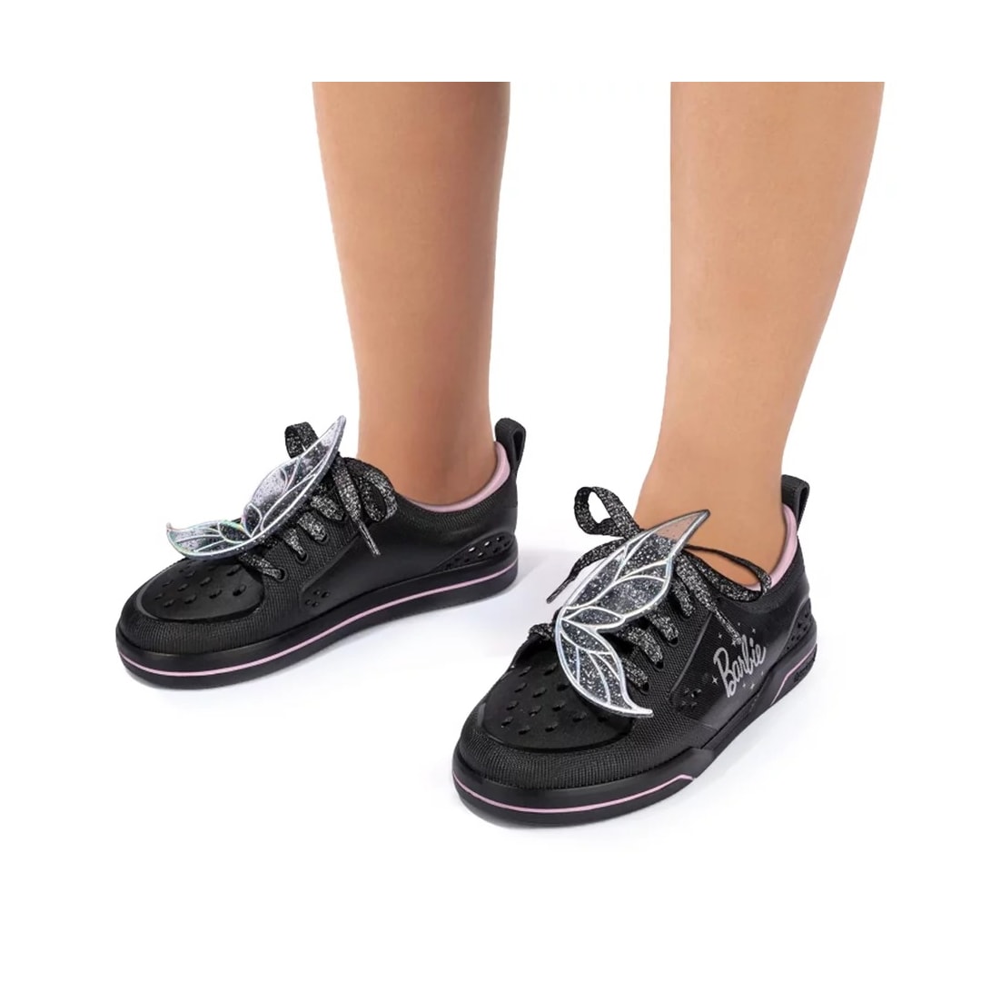 Tênis Grendene Barbie Toda Hora Menina 22644 Preto/Rosa