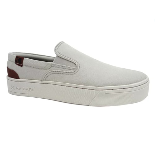 Tenis Kildare Casual Masculino Lona 1411.7075 Areia/Creme