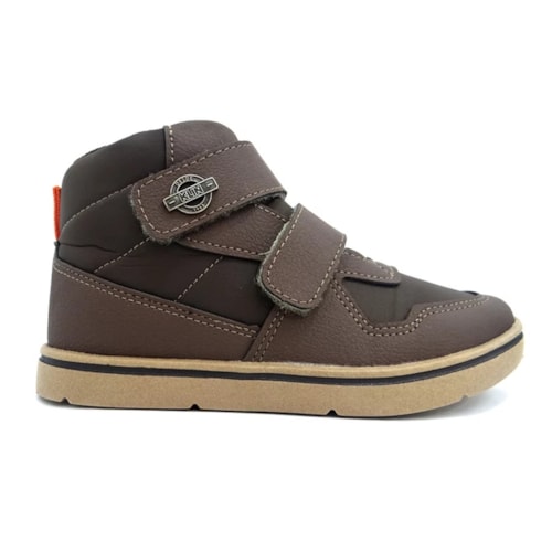Detalhe - Tênis Klin Bota Infantil Flyer Mini 117165 Chocolate