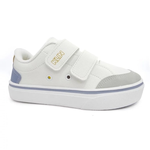 Tênis Klin Infantil Freestyle Mini 260059 Branco/Azul/Mel
