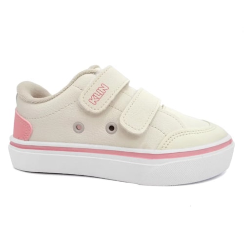 Tenis Klin Infantil Freestyle Mini 260059 Off White/Rosa/Azul