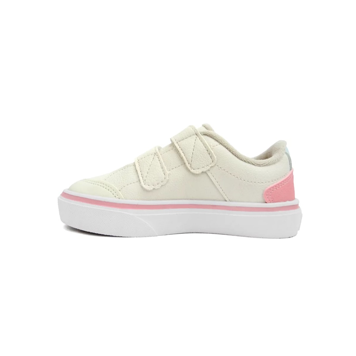 Tênis Klin Infantil Freestyle Mini 260059 Off White/Rosa/Azul Tênis Klin Infantil Freestyle Mini 260059 Off White/Rosa/Azul