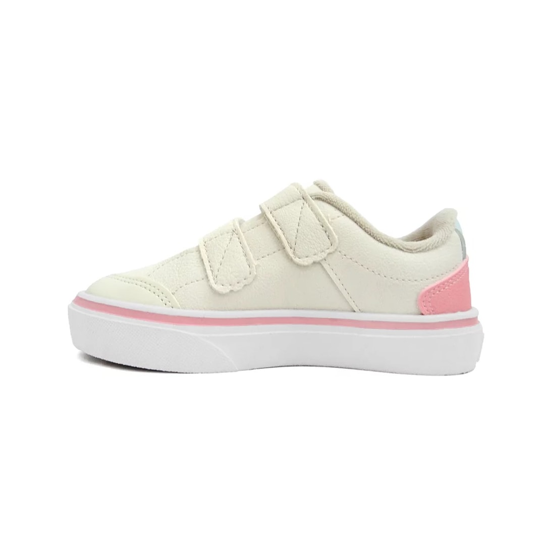 Tênis Klin Infantil Freestyle Mini 260059 Off White/Rosa/Azul