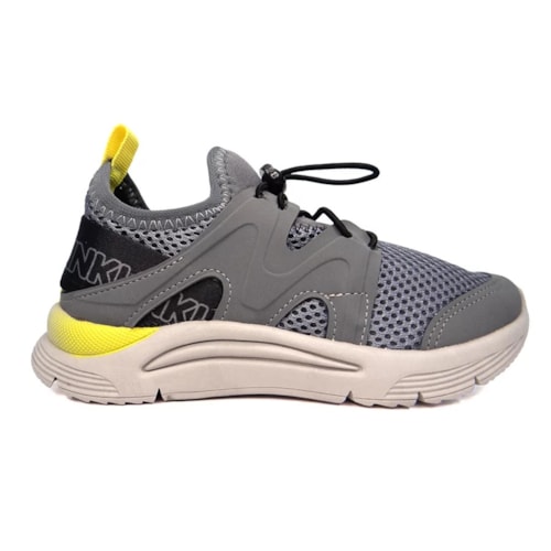 Tenis Klin Infantil New Sport 480020 Grafite/Amarelo