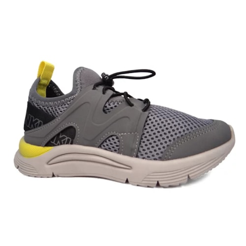 Tenis Klin Infantil New Sport 480020 Grafite/Amarelo