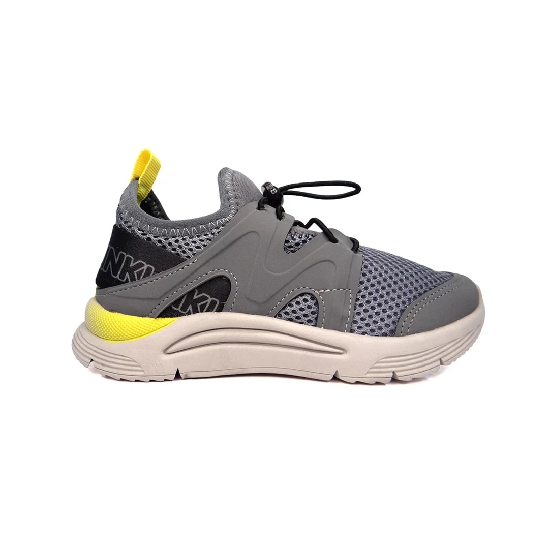 Tênis Klin Infantil New Sport 480020 Grafite/Amarelo Tênis Klin Infantil New Sport 480020 Grafite/Amarelo