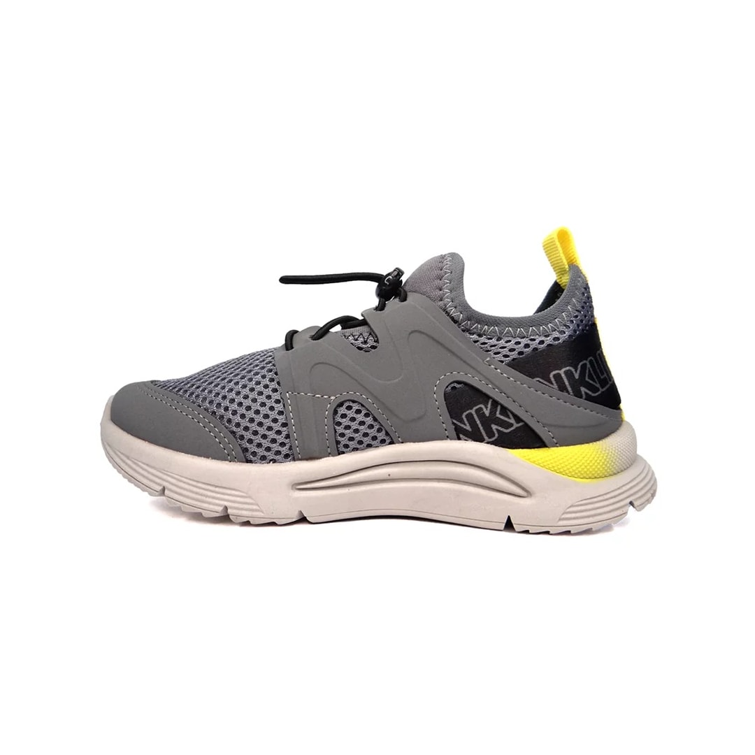Tênis Klin Infantil New Sport 480020 Grafite/Amarelo Tênis Klin Infantil New Sport 480020 Grafite/Amarelo