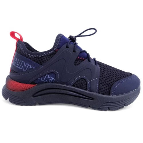 Tenis Klin Infantil New Sport 480020 Marinho/Vermelho