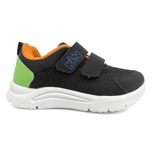 Detalhe - Tênis Klin Infantil New Sport Kids 199119 Preto