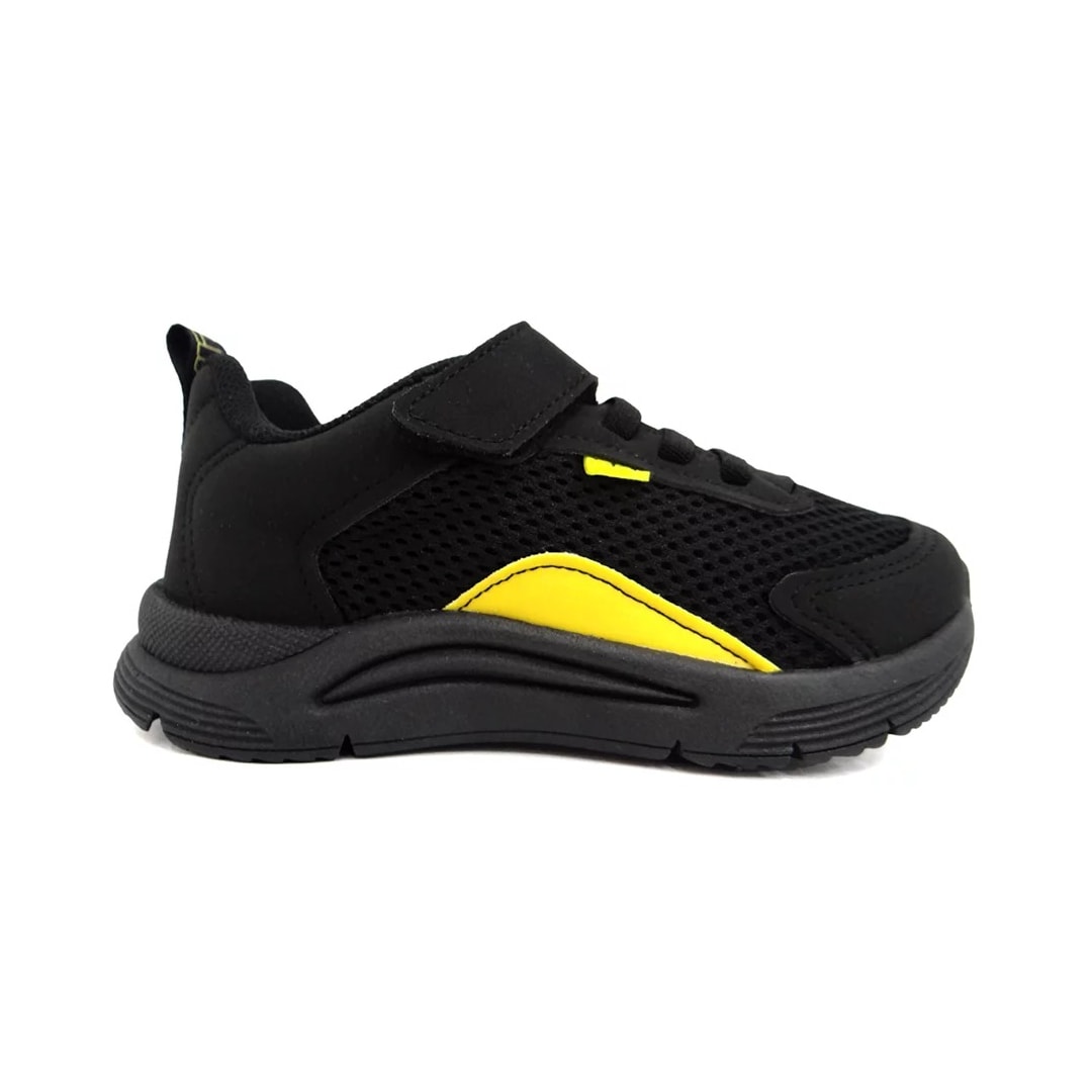 Tênis Klin Infantil New Sport Mini 199098 Preto/Amarelo Tênis Klin Infantil New Sport Mini 199098 Preto/Amarelo