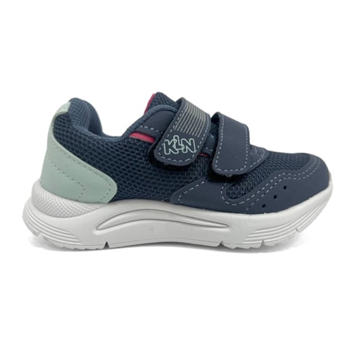 Detalhe - Tênis Klin Menina New Sport Mini 199127 F Chumbo