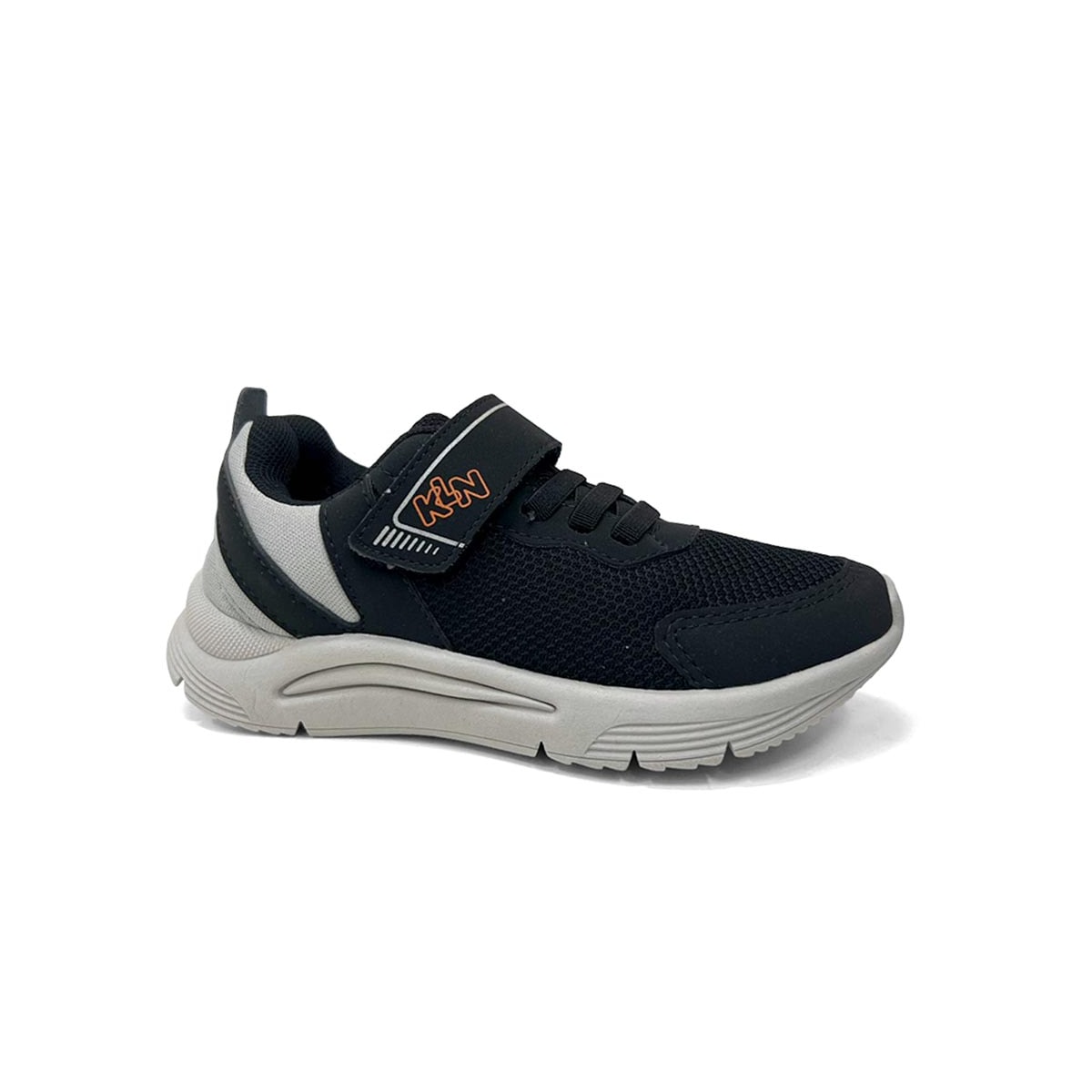 Tênis Klin Menino New Sport Kids 480073 Preto/Gelo/Laranja