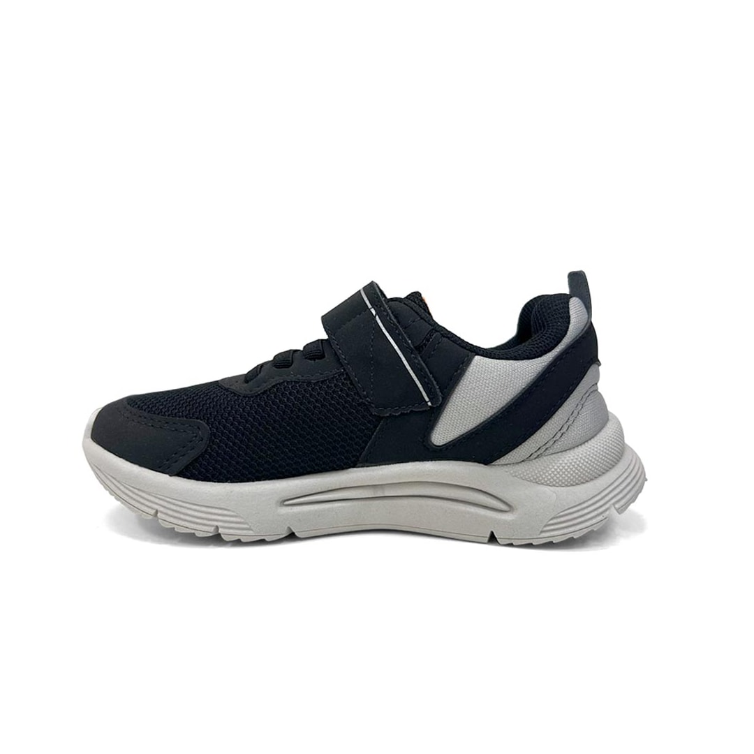Tênis Klin Menino New Sport Kids 480073 Preto/Gelo/Laranja
