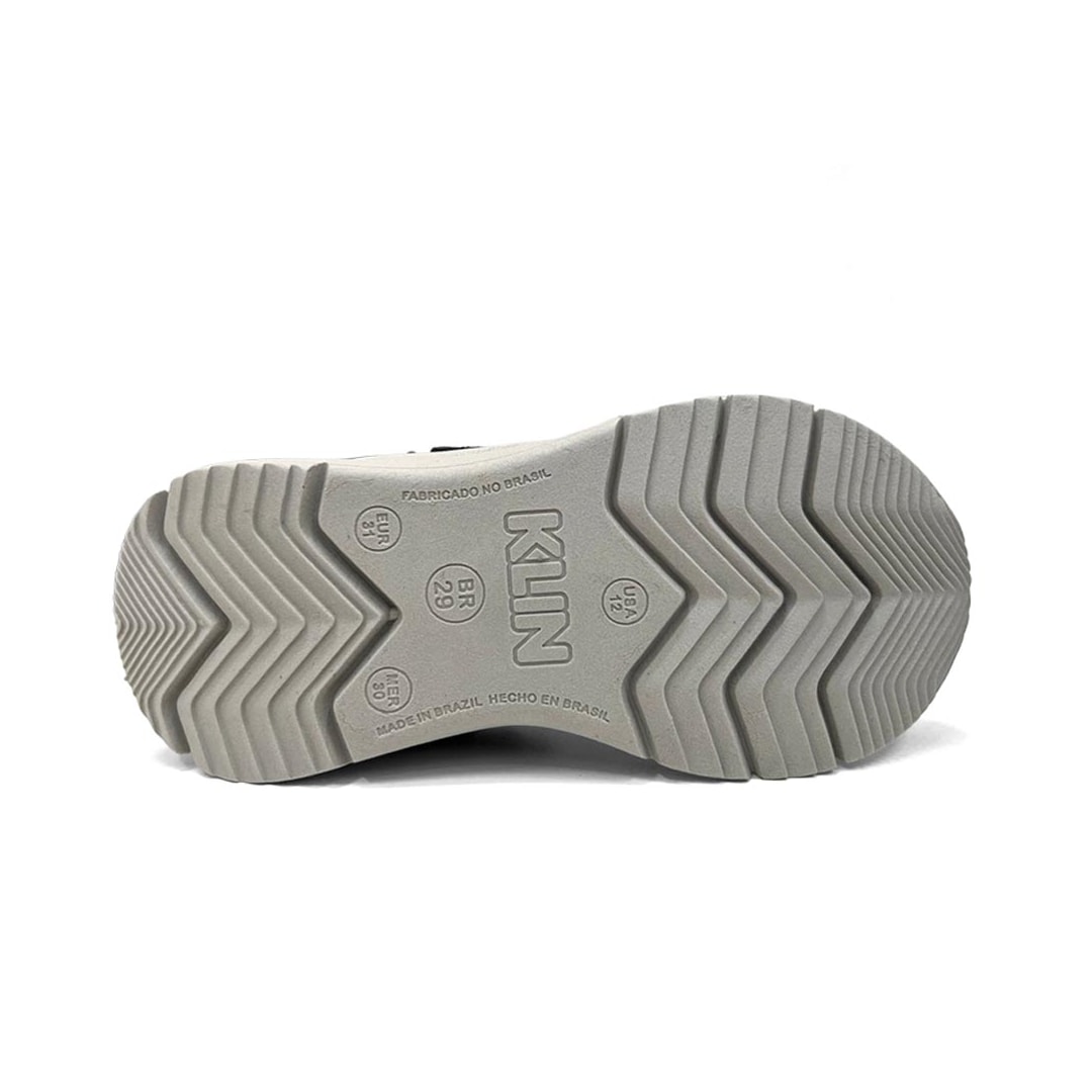 Tênis Klin Menino New Sport Kids 480073 Preto/Gelo/Laranja