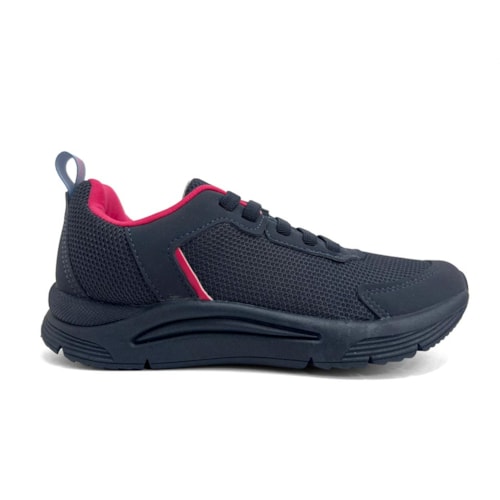 Detalhe - Tênis Klin New Sport Kids Menina 480072 Marinho
