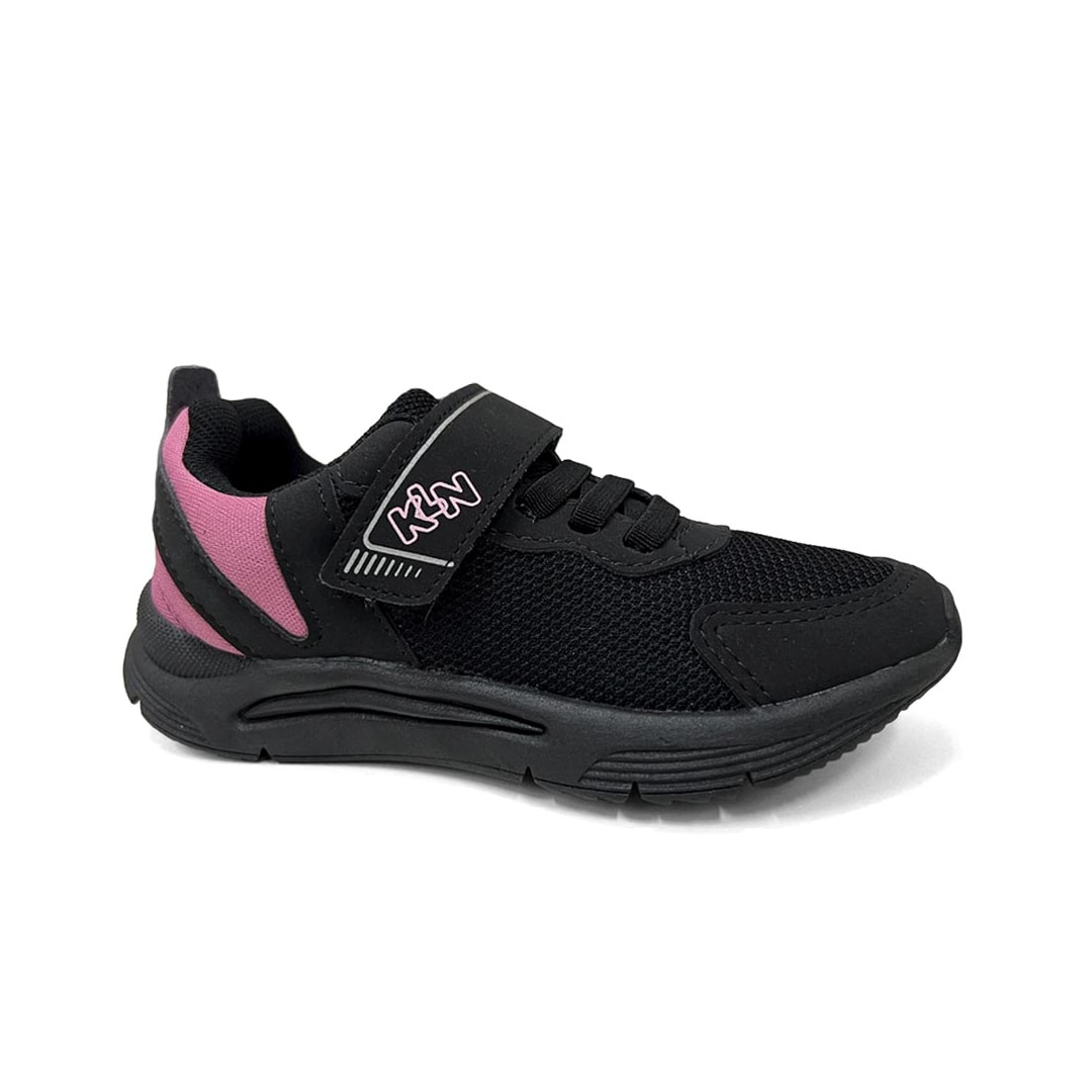 Tênis Klin New Sport Kids Menina 480073-1 Preto/Pink Tênis Klin New Sport Kids Menina 480073-1 Preto/Pink