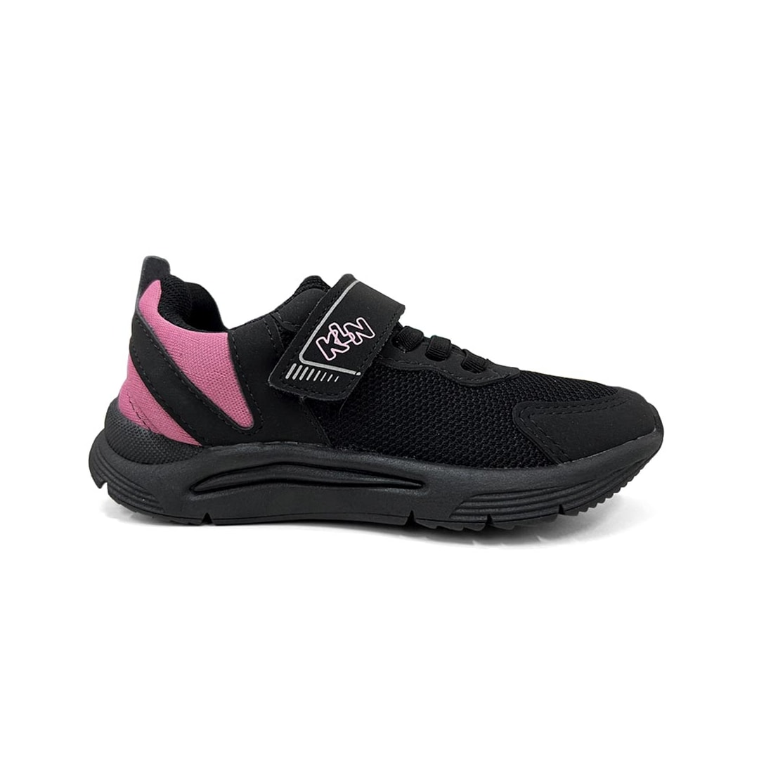 Tênis Klin New Sport Kids Menina 480073-1 Preto/Pink