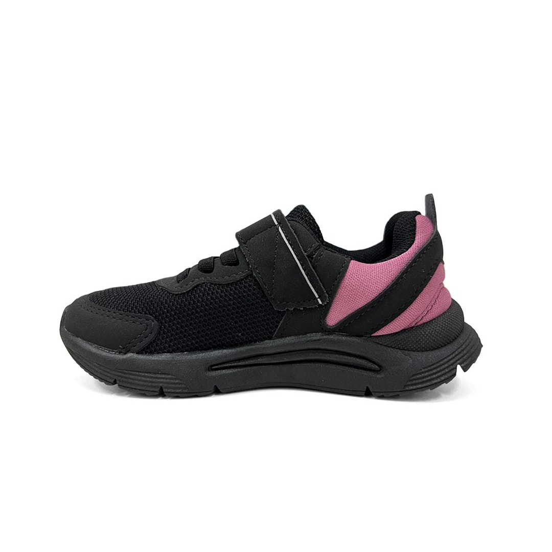 Tênis Klin New Sport Kids Menina 480073-1 Preto/Pink