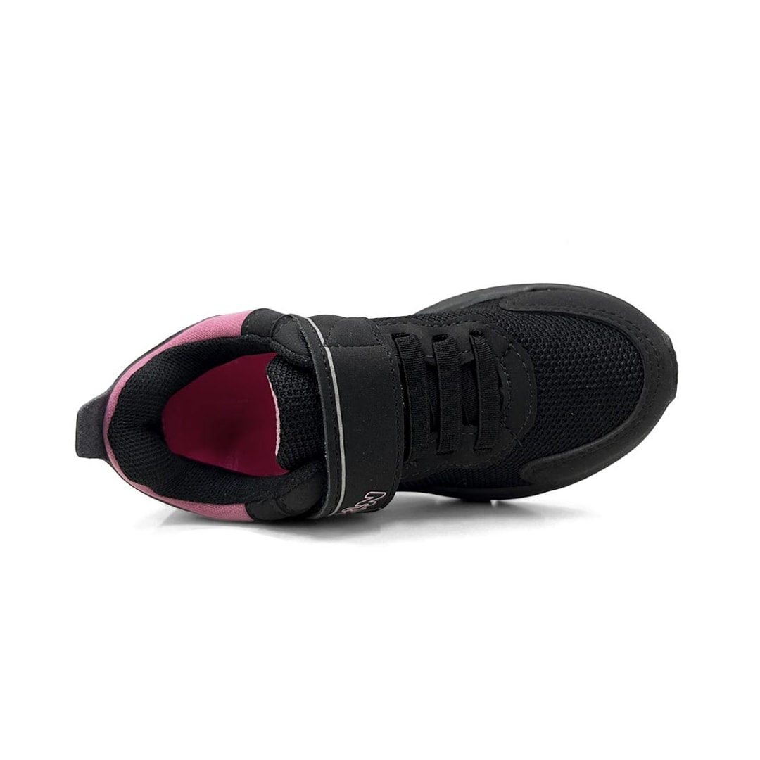 Tênis Klin New Sport Kids Menina 480073-1 Preto/Pink Tênis Klin New Sport Kids Menina 480073-1 Preto/Pink
