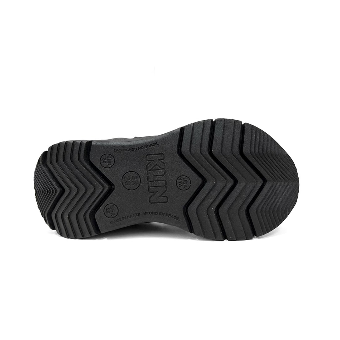 Tênis Klin New Sport Kids Menina 480073-1 Preto/Pink