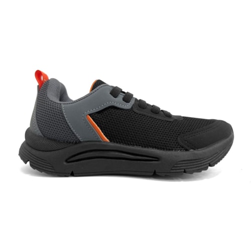 Detalhe - Tênis Klin New Sport Kids Menino 480072 Preto