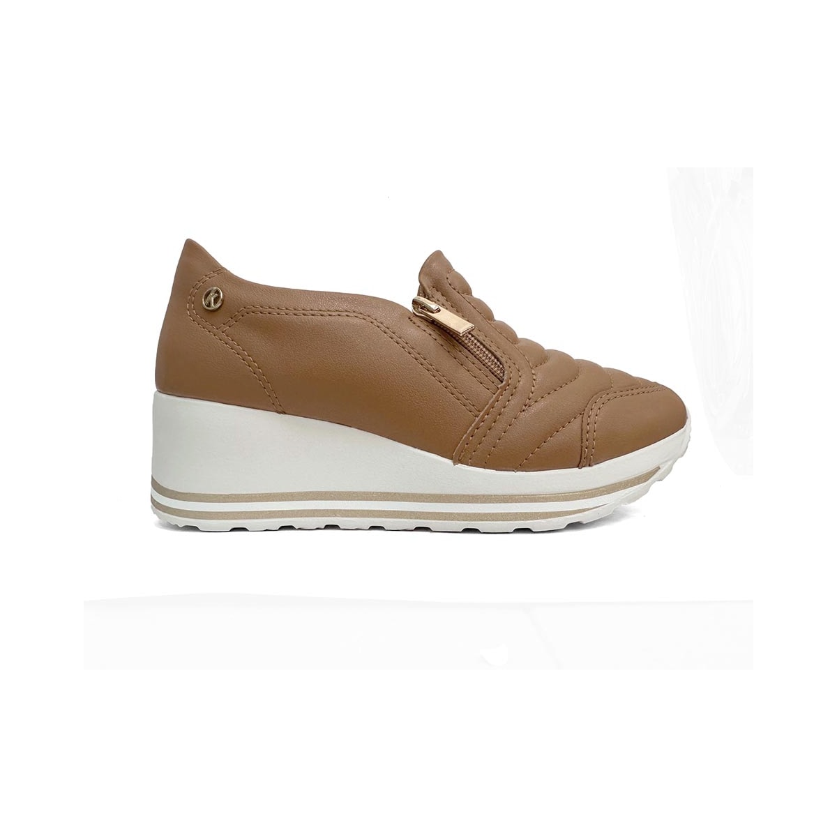 Tênis Kolosh Casual Anabela C1418a Camelo Tênis Kolosh Casual Anabela C1418a Camelo