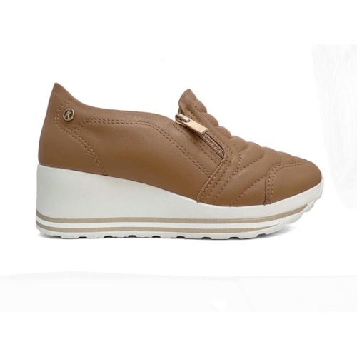 Detalhe - Tênis Kolosh Casual Anabela C1418a Camelo