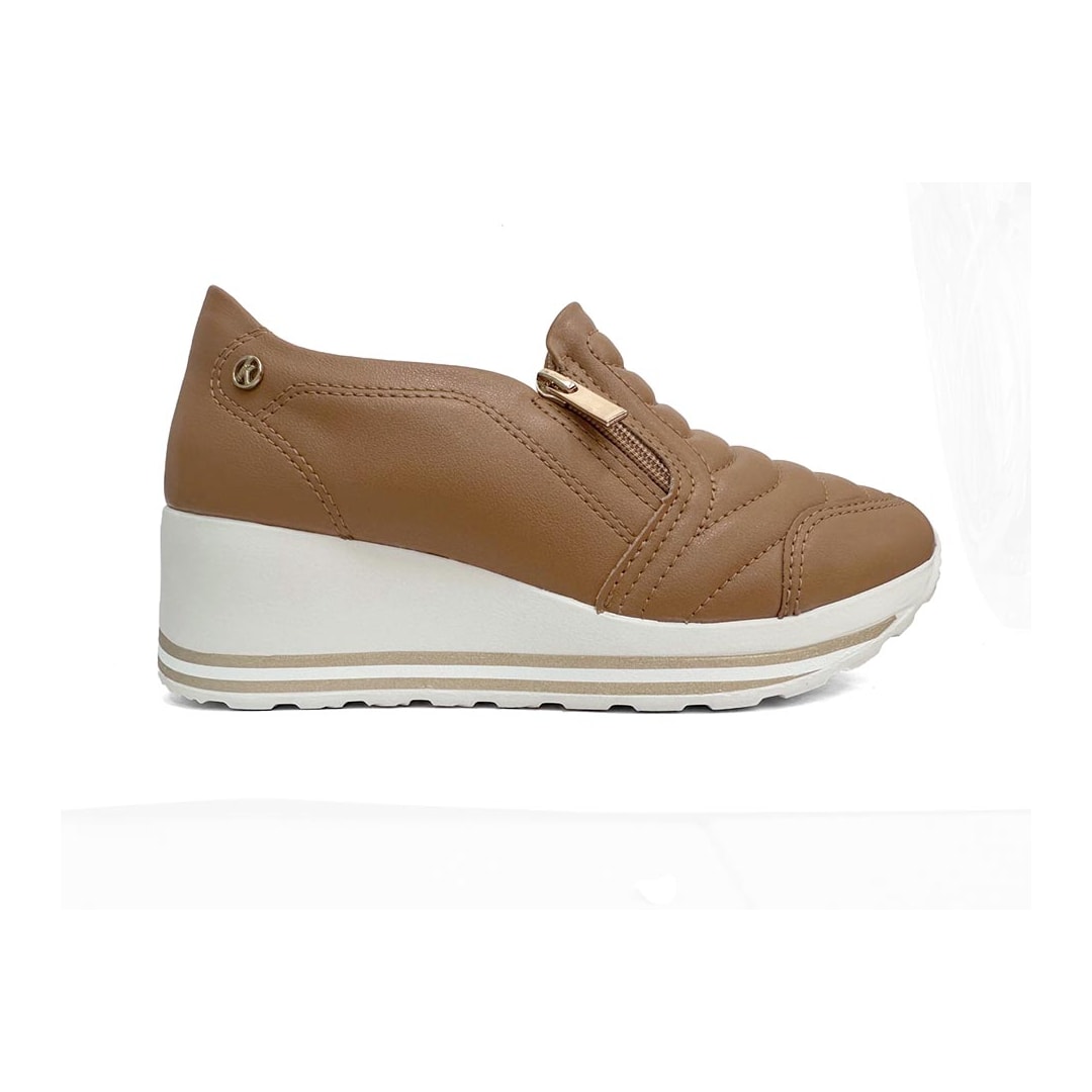 Tênis Kolosh Casual Anabela C1418a Camelo Tênis Kolosh Casual Anabela C1418a Camelo