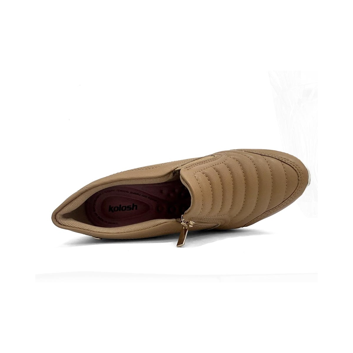 Tênis Kolosh Casual Anabela C1418a Camelo Tênis Kolosh Casual Anabela C1418a Camelo
