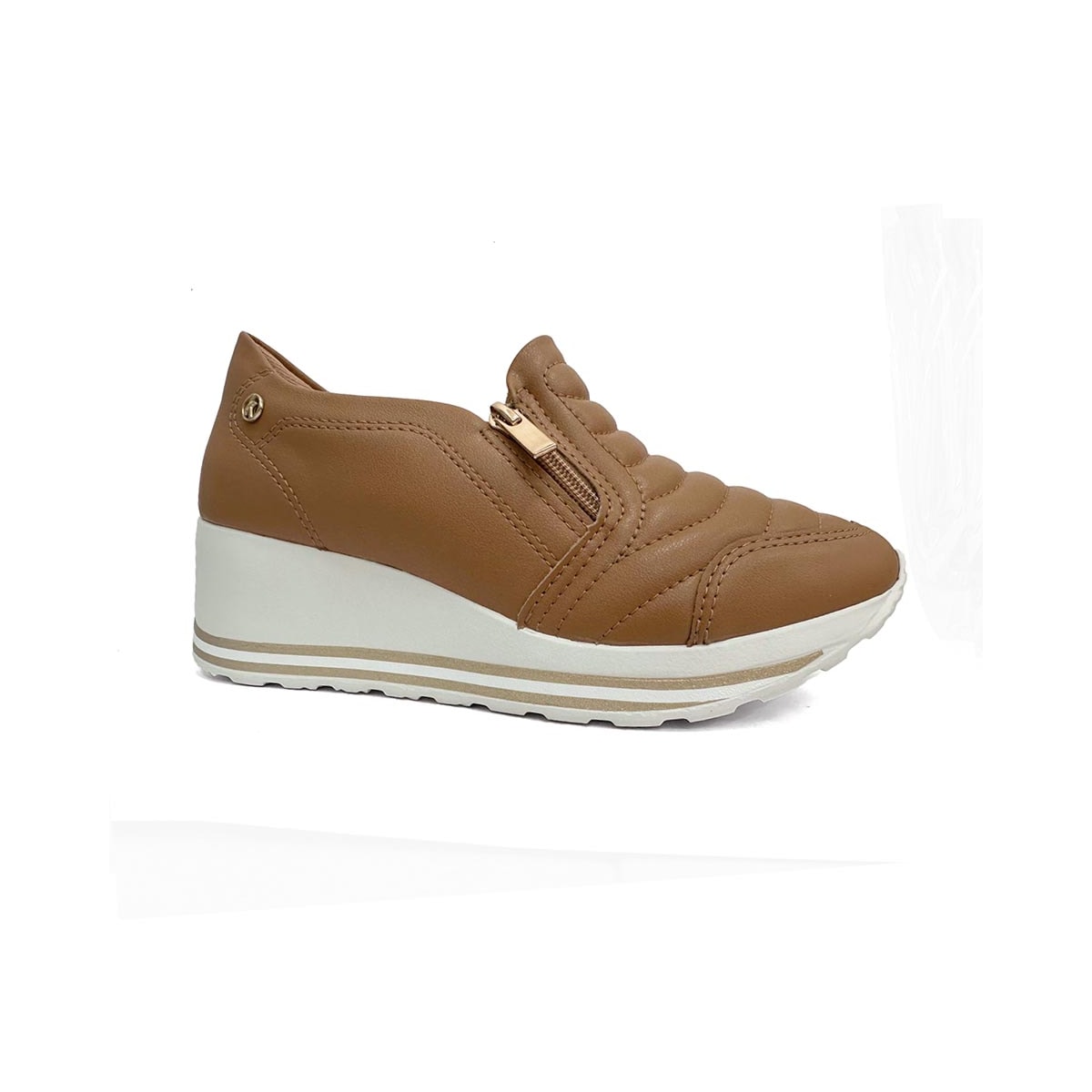 Tênis Kolosh Casual Anabela C1418a Camelo Tênis Kolosh Casual Anabela C1418a Camelo