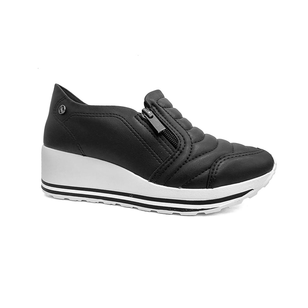 Tênis Kolosh Casual Anabela C1418a Preto Tênis Kolosh Casual Anabela C1418a Preto