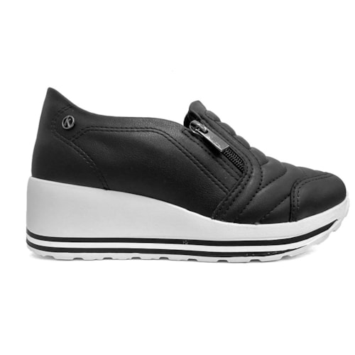 Detalhe - Tênis Kolosh Casual Anabela C1418a Preto