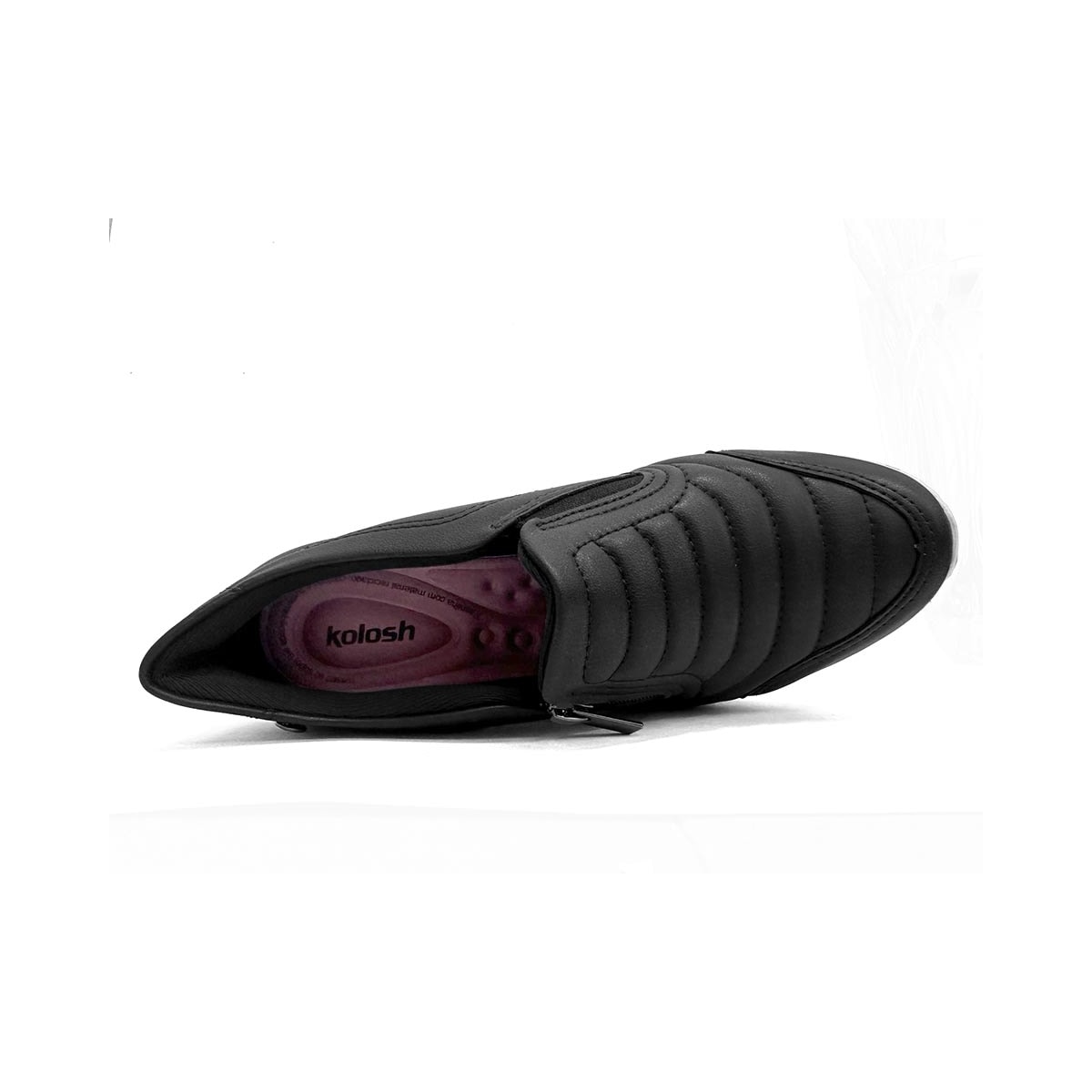 Tênis Kolosh Casual Anabela C1418a Preto Tênis Kolosh Casual Anabela C1418a Preto