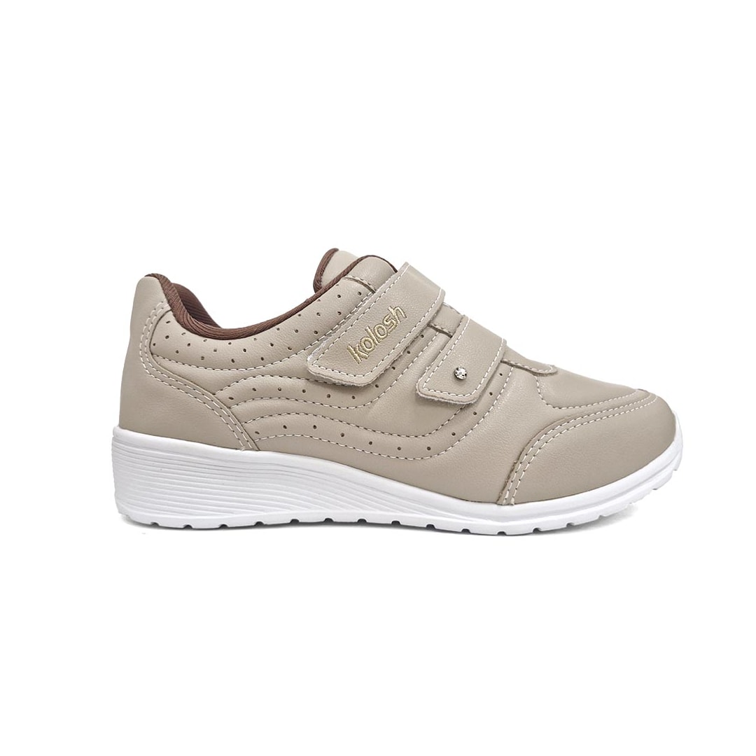 Tênis Kolosh Casual Anabela C2282a Macchiato Tênis Kolosh Casual Anabela C2282a Macchiato