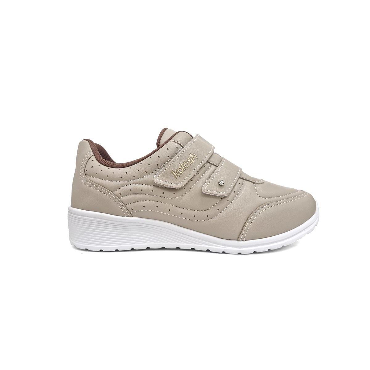 Tênis Kolosh Casual Anabela C2282a Macchiato Tênis Kolosh Casual Anabela C2282a Macchiato
