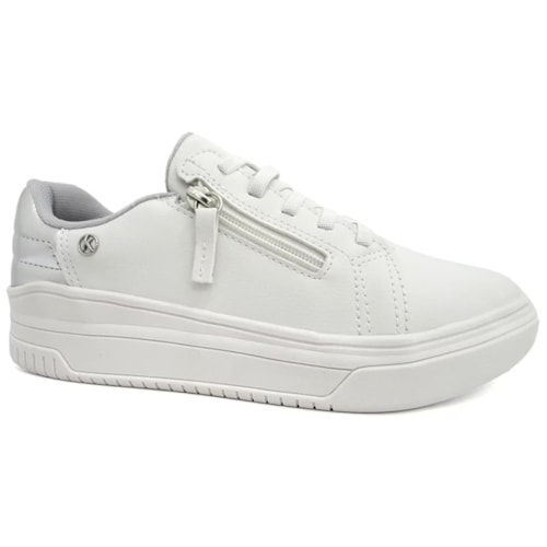 Tenis Kolosh Casual C2945 Off White/Prata